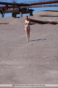 Annabelle Nude on the Construction Site